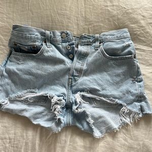 Levi’s 501 Light Wash Jean Shorts